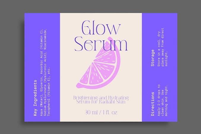 Cosmetic label sample - Escalent Labels