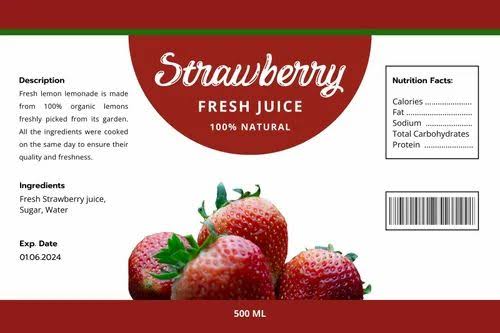 Cosmetic label sample - Escalent Labels