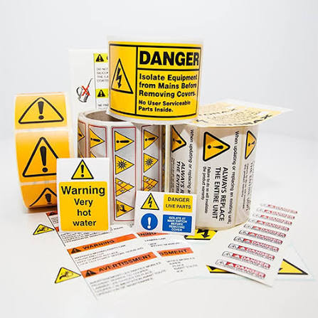 Industrial label sample - Escalent Labels