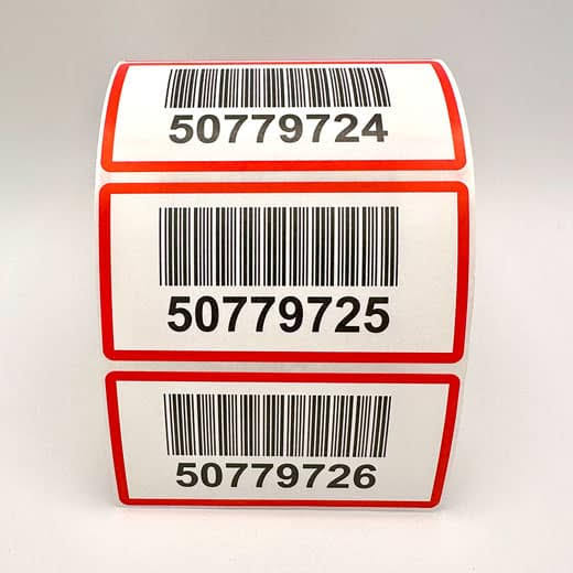 Industrial label sample - Escalent Labels